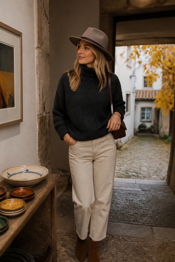 chic cozy autumn ensemble