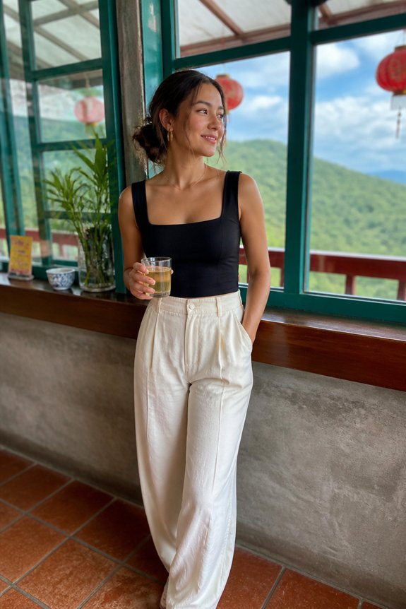chic elegant comfortable outfit