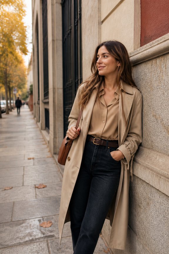 chic fall layering ensemble