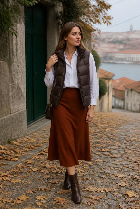 chic layered autumn ensemble