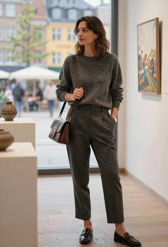 chic layered autumn outfit