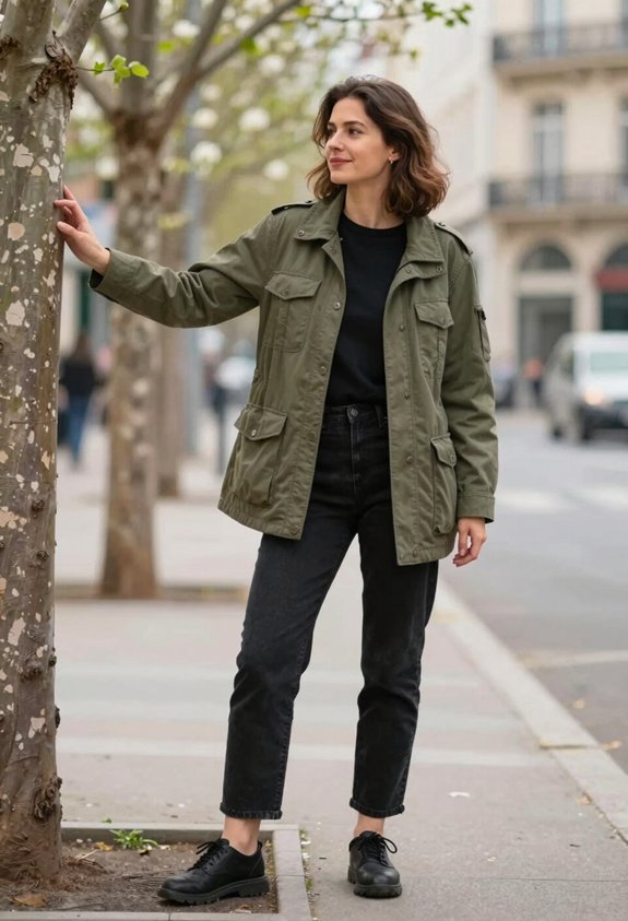 chic layered autumn outfit