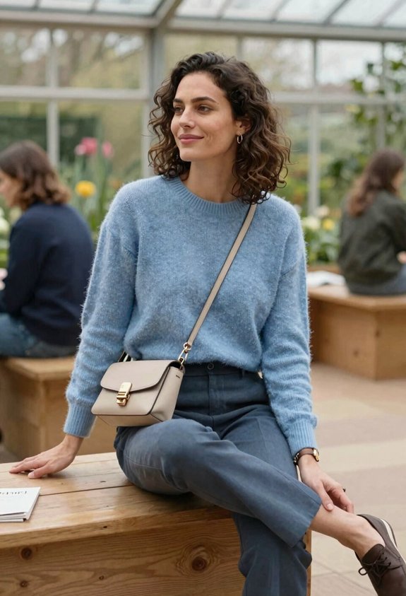 chic layered autumn outfit