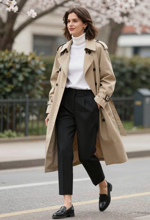 chic layered autumn outfit