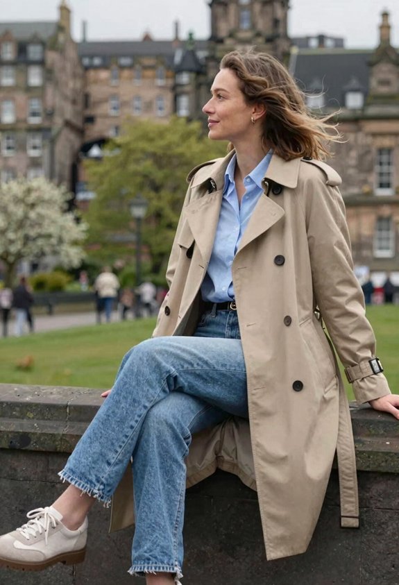 chic layered casual outfit