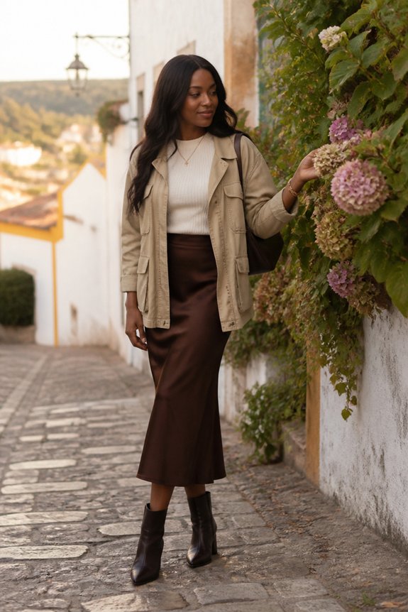 chic layered fall ensemble