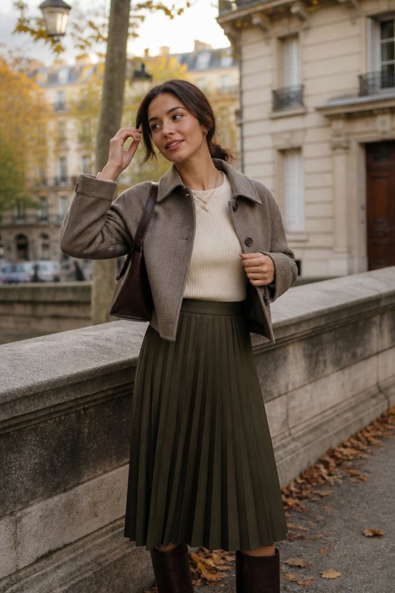 chic layered fall outfit