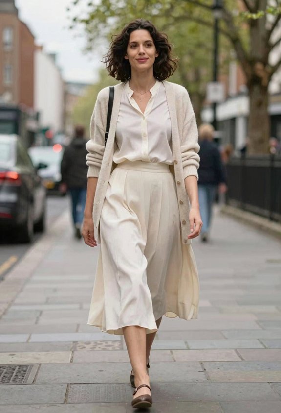 chic layered morning outfit