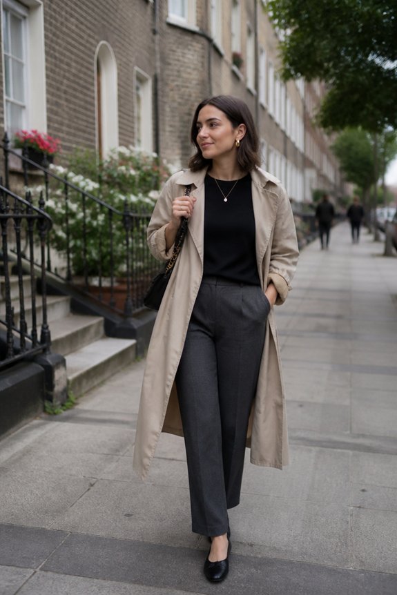 chic layered neutral ensemble