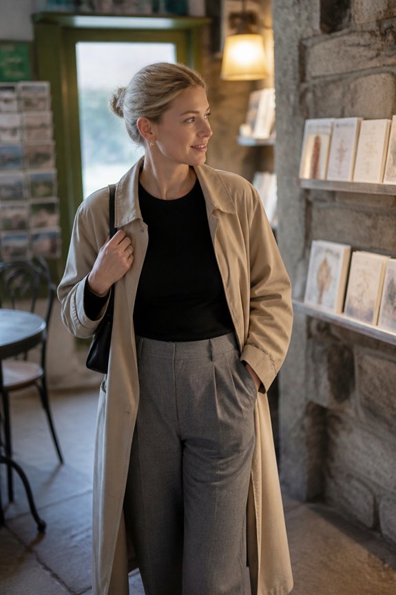 chic layered office ensemble