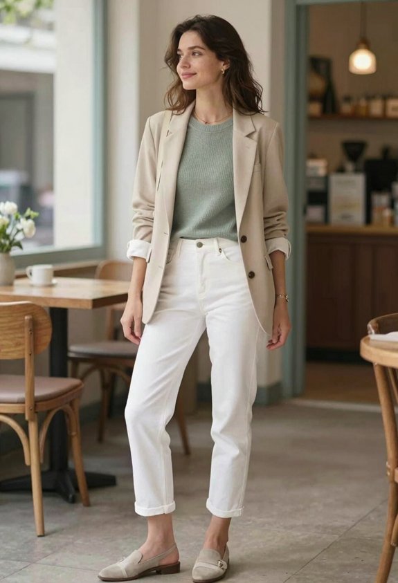 chic layered outfit combination