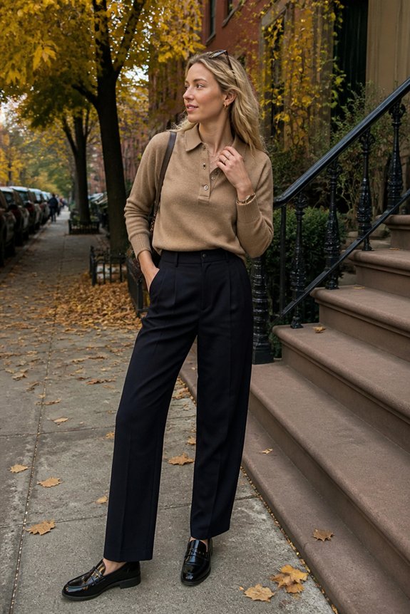 chic layered sophisticated outfit