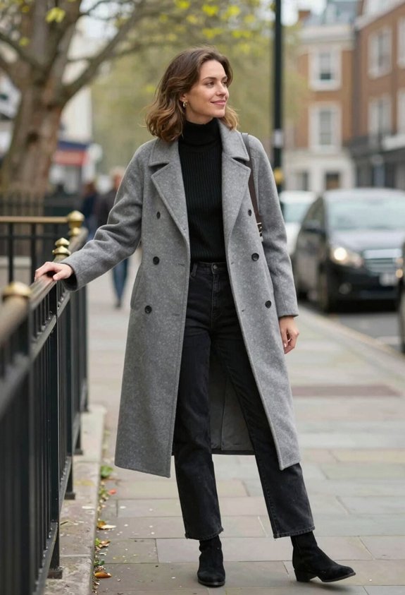 chic layered winter outfit