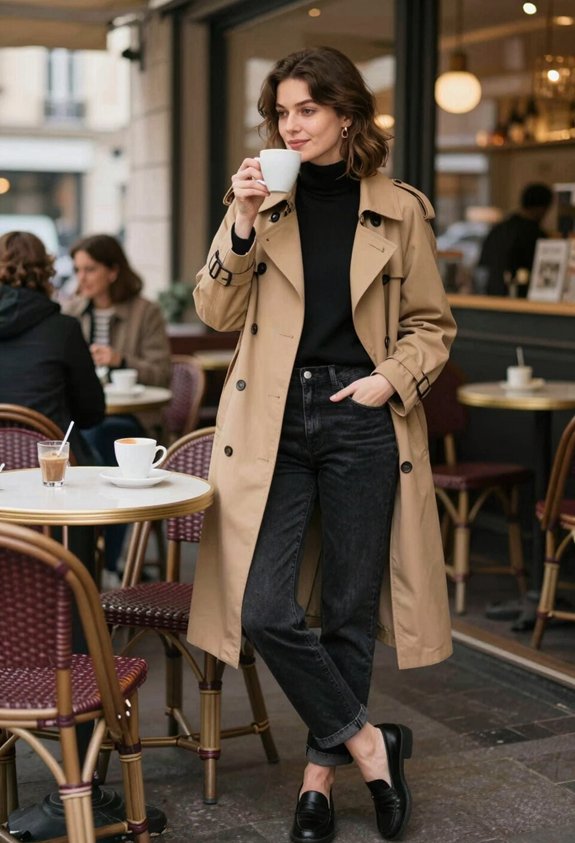 chic layered winter outfit