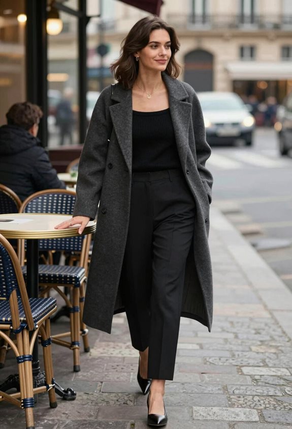 chic layered winter outfit