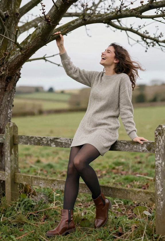 chic layered winter outfit