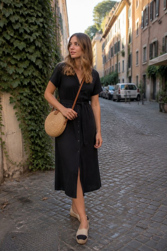 chic minimalist summer outfit