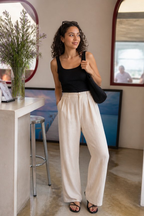 chic minimalistic summer outfit
