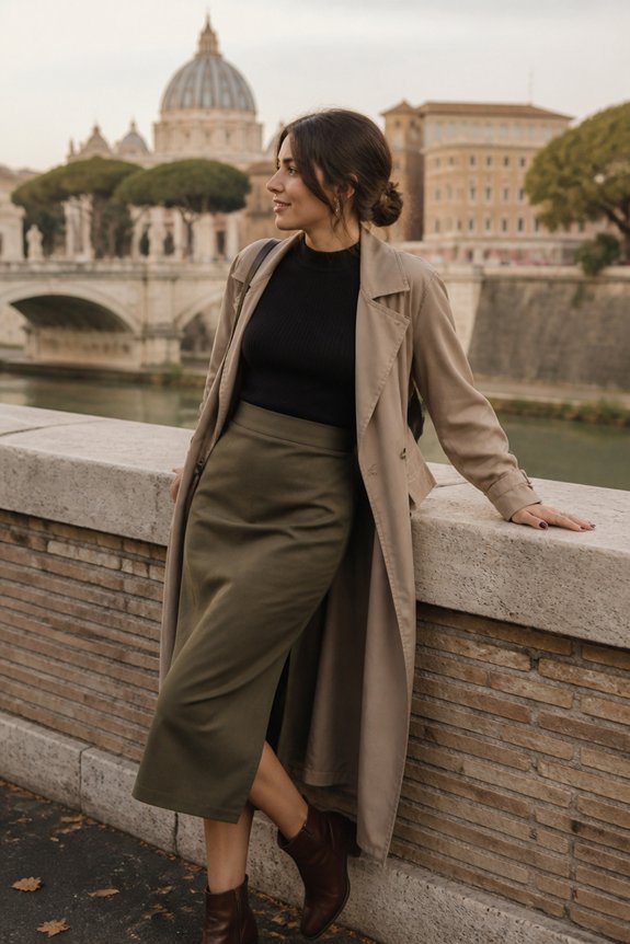 chic neutral layered outfit