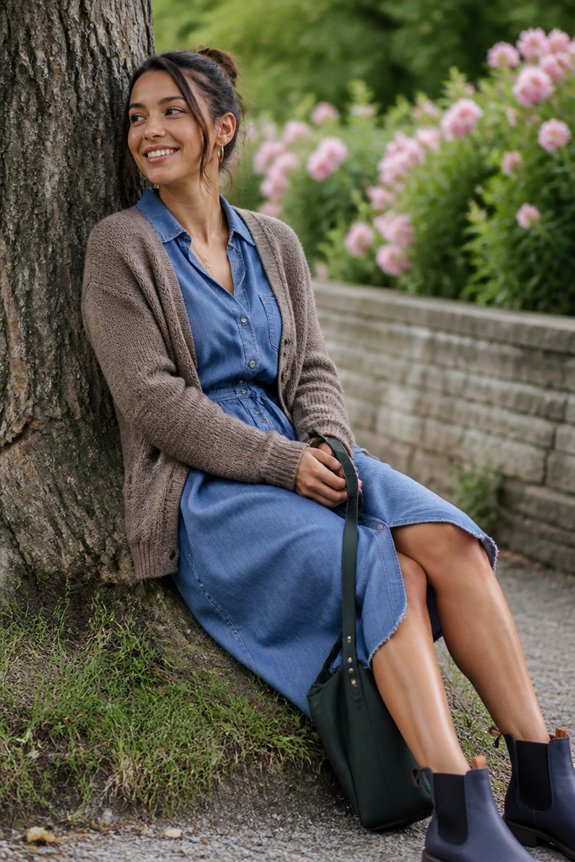 chic rain ready casual ensemble