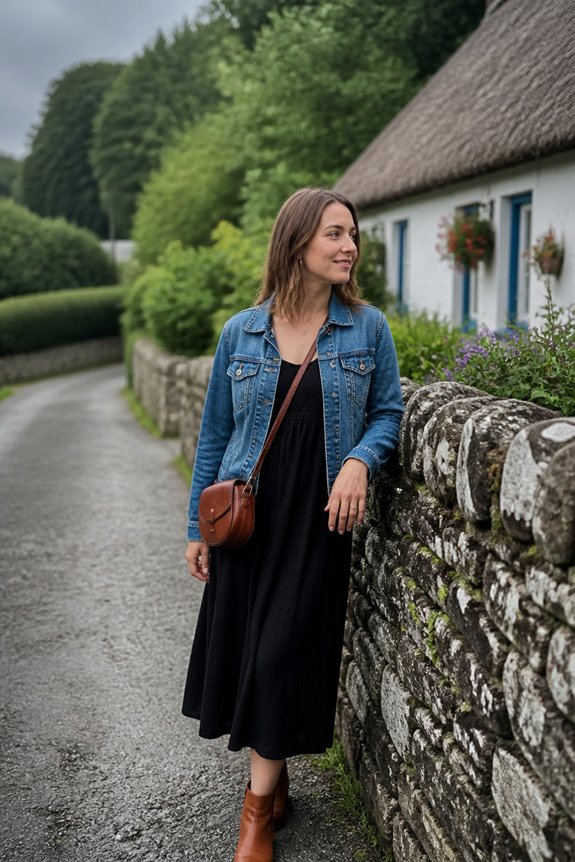 chic rainy day outfit