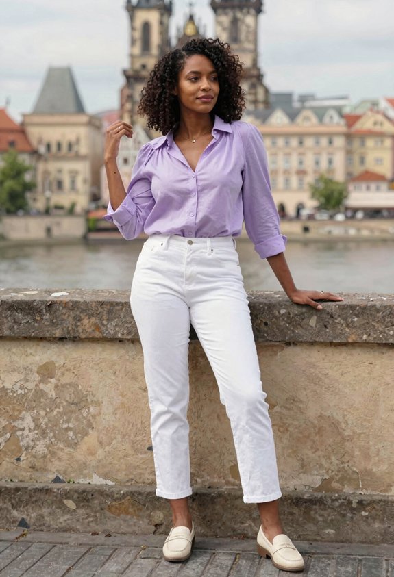 chic spring outfit ensemble