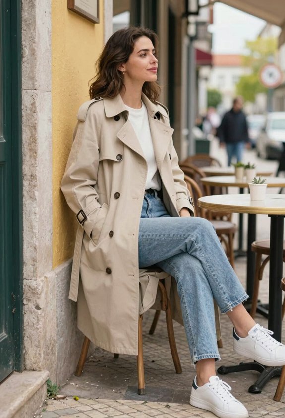 chic springtime casual outfit