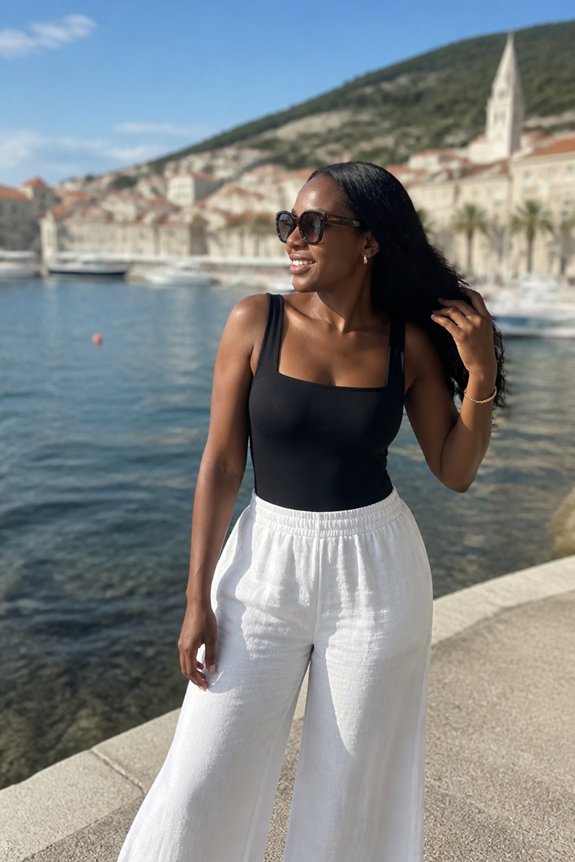 chic summer beach ensemble