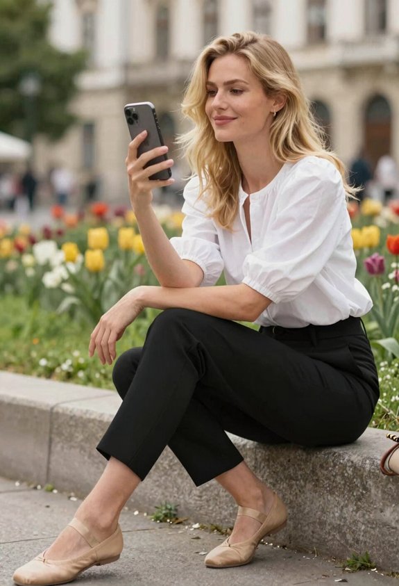 chic urban casual ensemble
