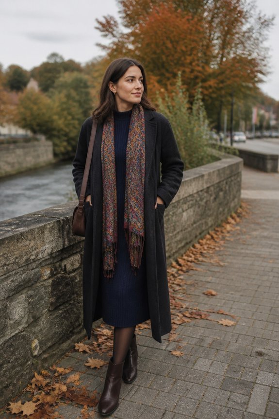 chic winter layered outfit