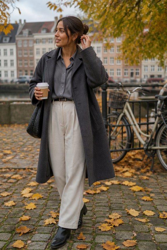 chic winter layered outfit