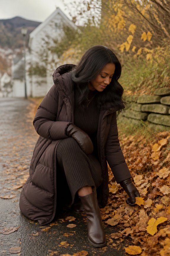 chic winter layering ensemble