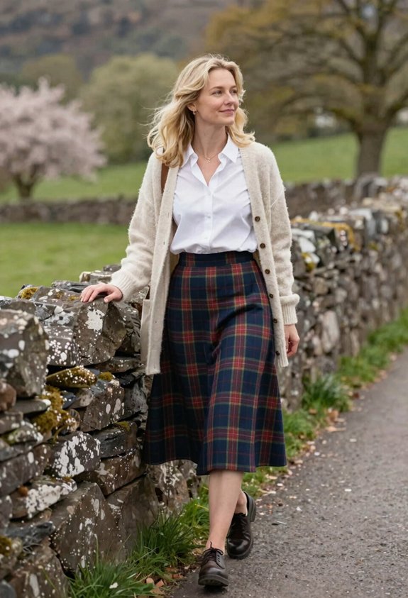 classic plaid with elegance