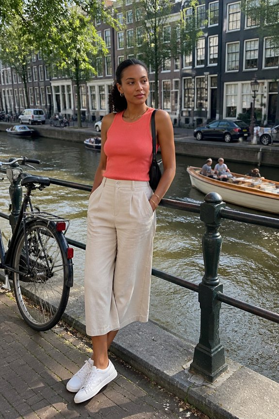 colorful summer casual ensemble