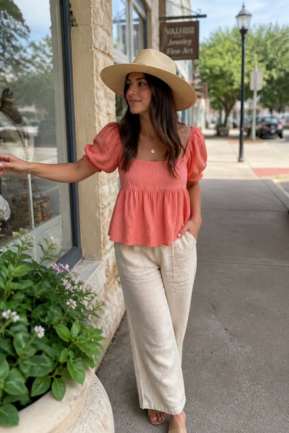 colorful summer chic ensemble