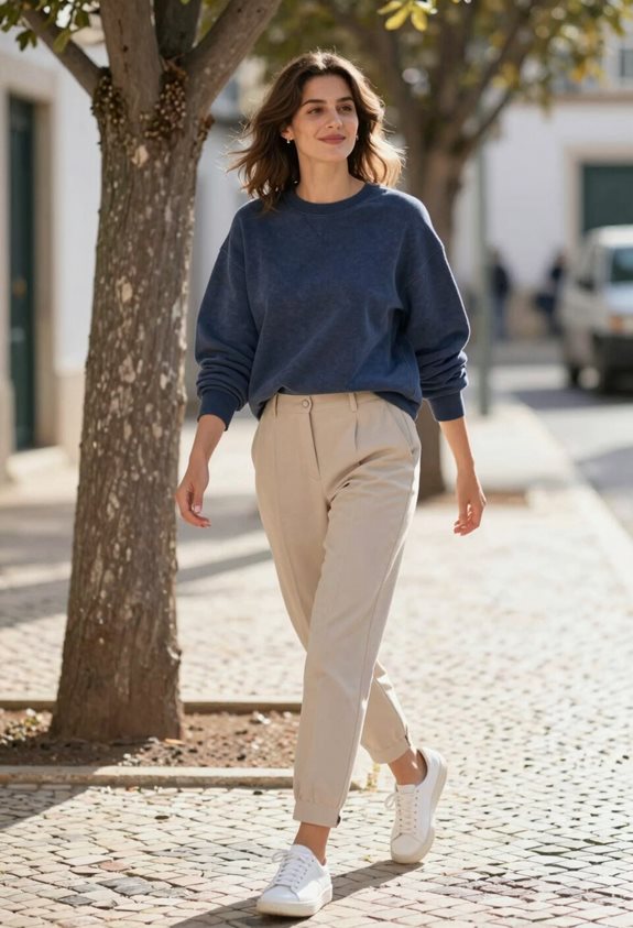 comfortable chic casual outfit