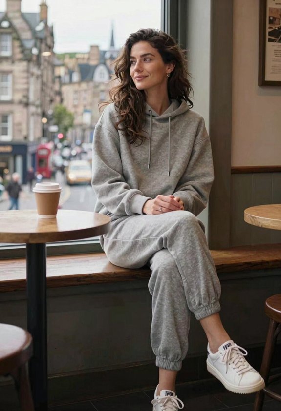cozy athletic casual outfit