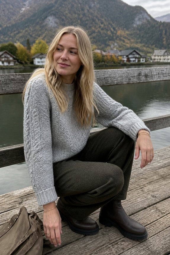 cozy autumn layered ensemble