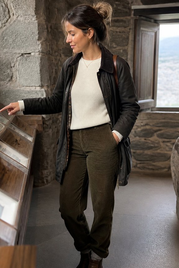 cozy autumn layered look