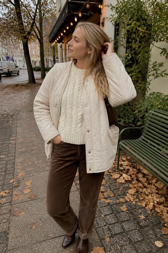 cozy autumn layered outfit
