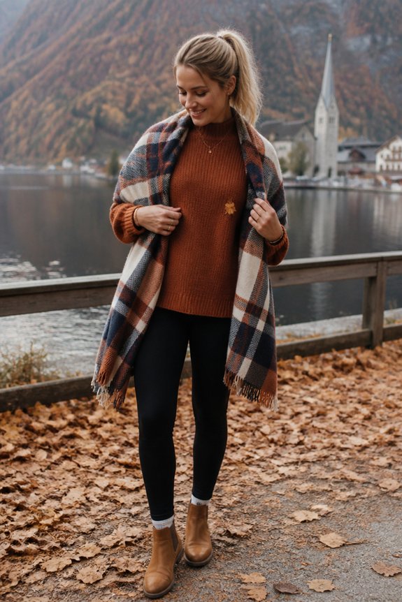 cozy autumn layering style