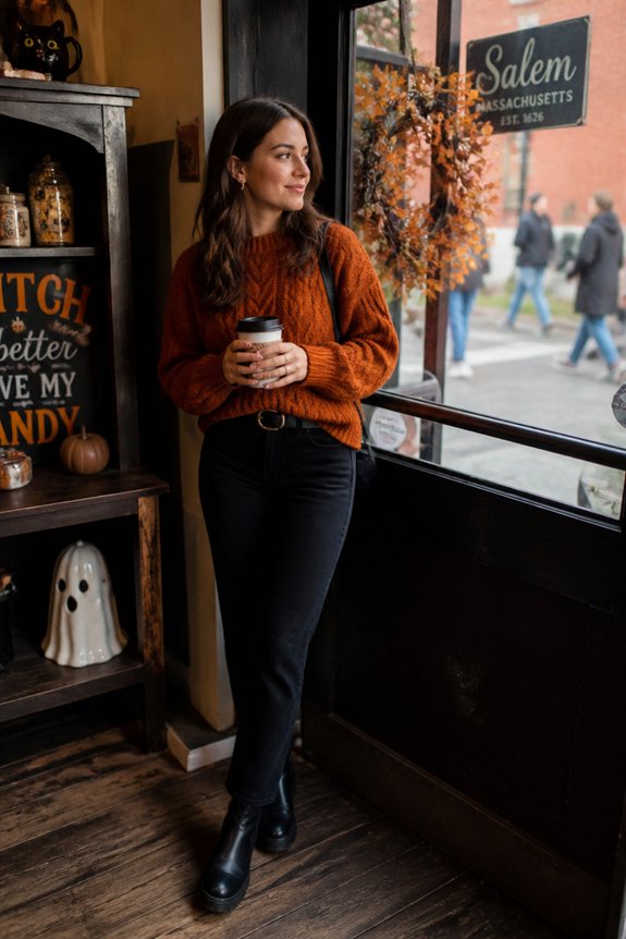 cozy autumn street style