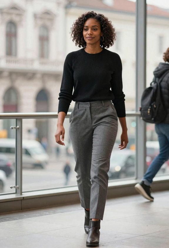 cozy chic evening outfit
