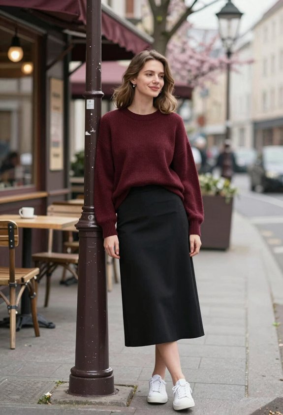 cozy chic layered outfit