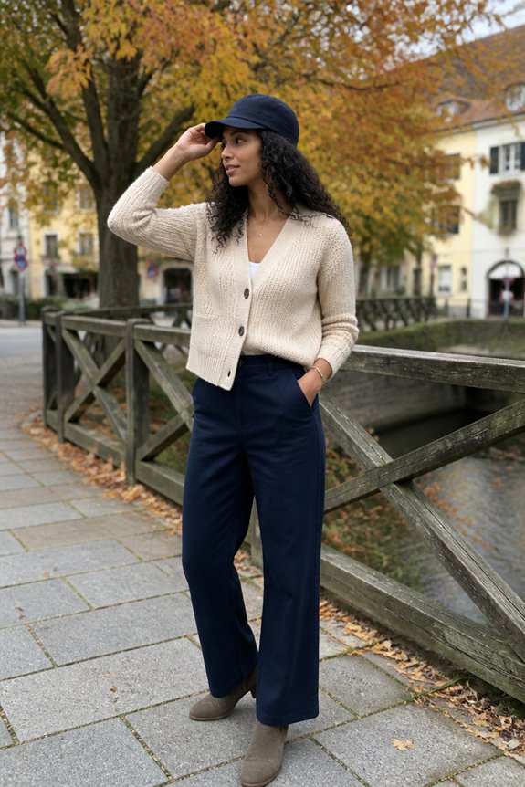 cozy elegant layered look