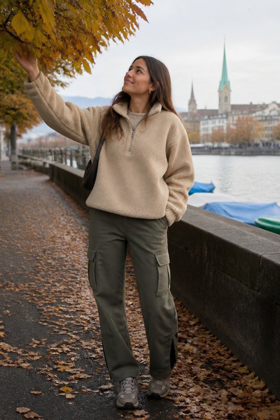 cozy functional outdoor outfit
