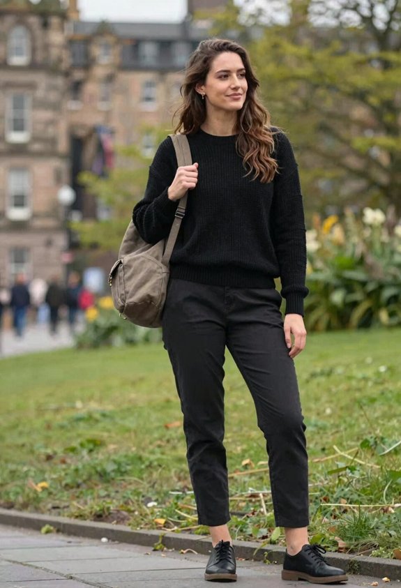 cozy knit sleek pants