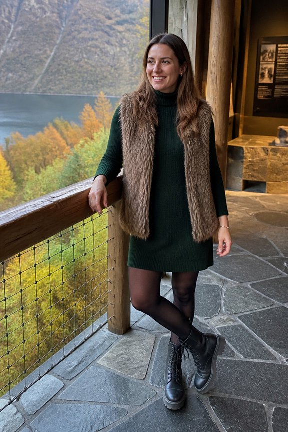 cozy layered fall ensemble