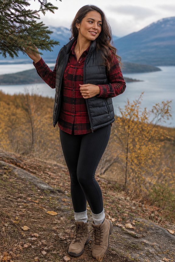 cozy layered winter outfit