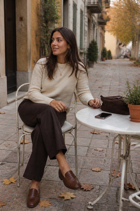 cozy neutral daytime outfit